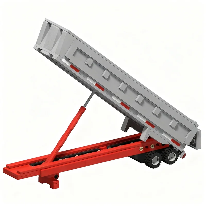 337pcs MOC DumpTrailer Truck City Cargo Model Building Blocks Construction Toy Christmas Gifts DIY Creative Idea Education Brick