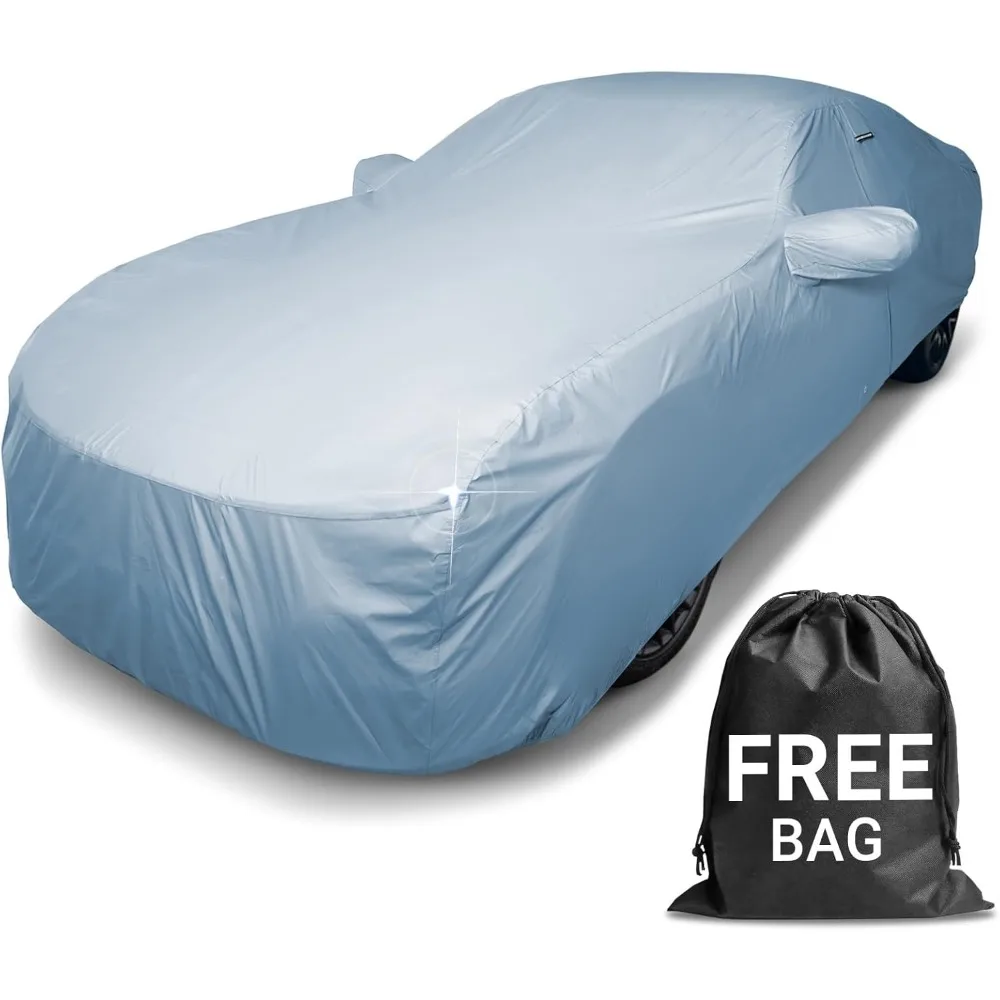 

15-Layer Waterproof All-Weather Car Cover with 100% UV Protection for Sedans, Coupes, and Hatchbacks