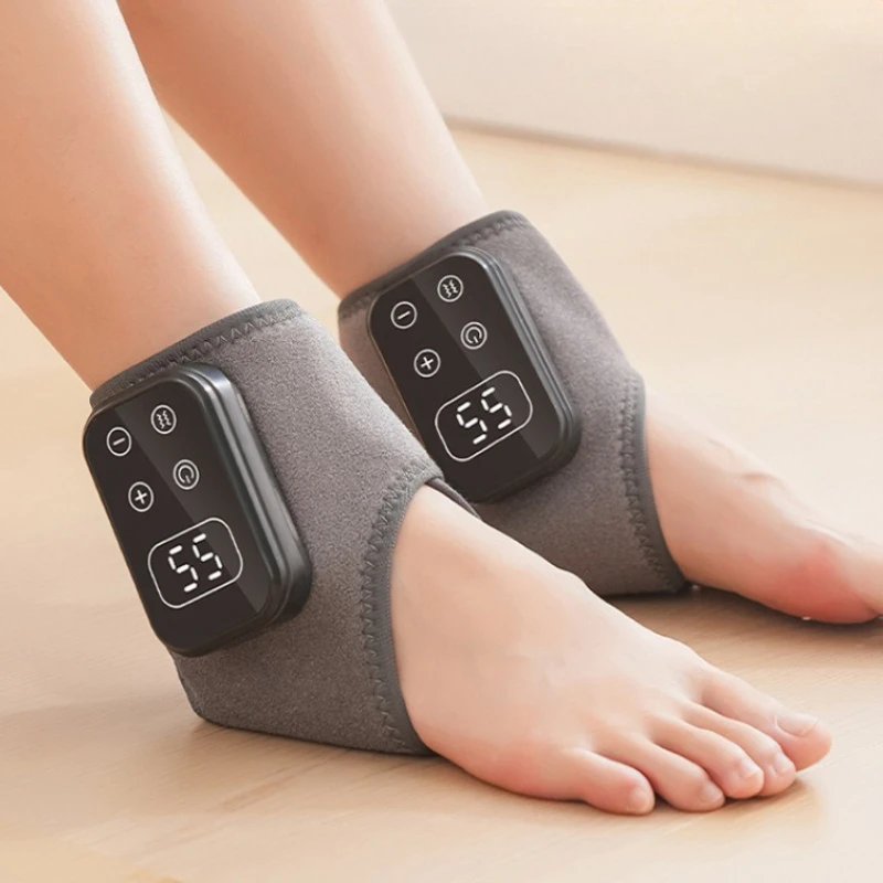 

Electric Graphene Heat Foot Massager with Vibration, Ankle Joint Pain Relief Therapy Device, Deep Penetration Durable Design