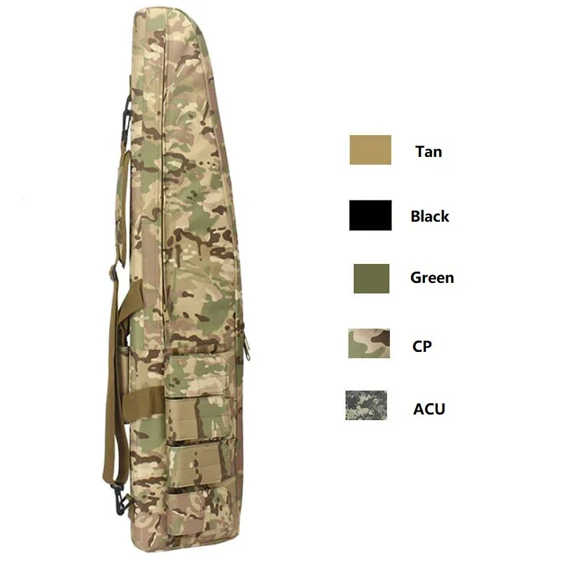 Tactical 120CM Heavy Gun Carry Bag Rifle Case Shoulder Magazine Pouch Hunting Backpack Multicam Camo Airsoft Gun Bag Equipment