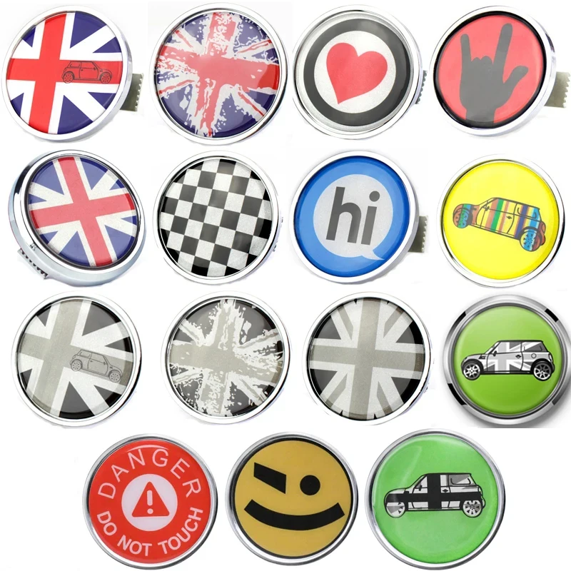 For MINI Cooper JCW Accessories S One Countryman R60 R61 F55 F56 F60 Metal 3D Front Grill Emblem Stickers Badge Car Styling