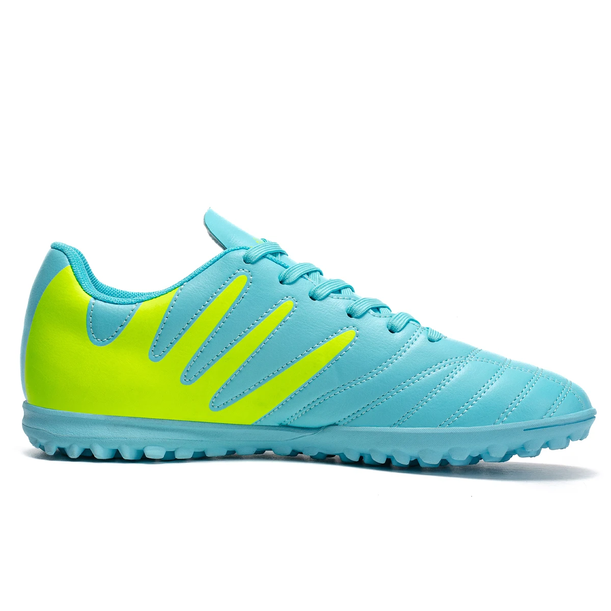 

Reliable Quality TF Turf Football Boots PU Hybrid Fabric Upper Rubber Strong Grip Sole Kids Teenager Training Boots