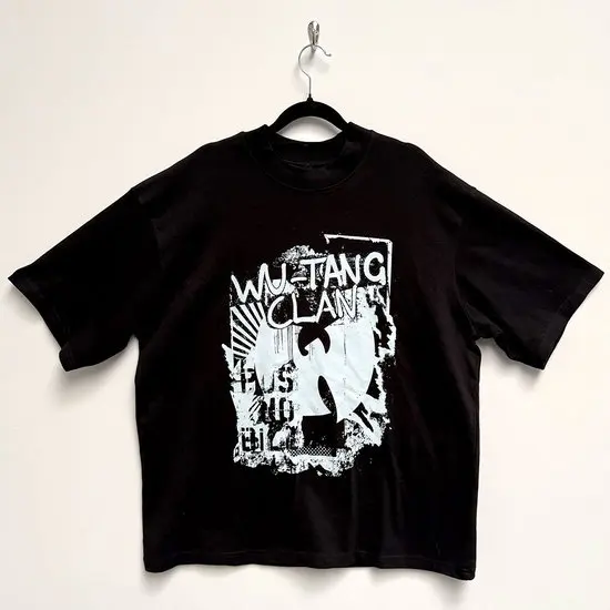Wu.Tang.Clan T-shirt Oversized Unisex Streetwear Trendy Cotton Printed Cotton Neutral O-Neck Short Sleeve Couples high quality