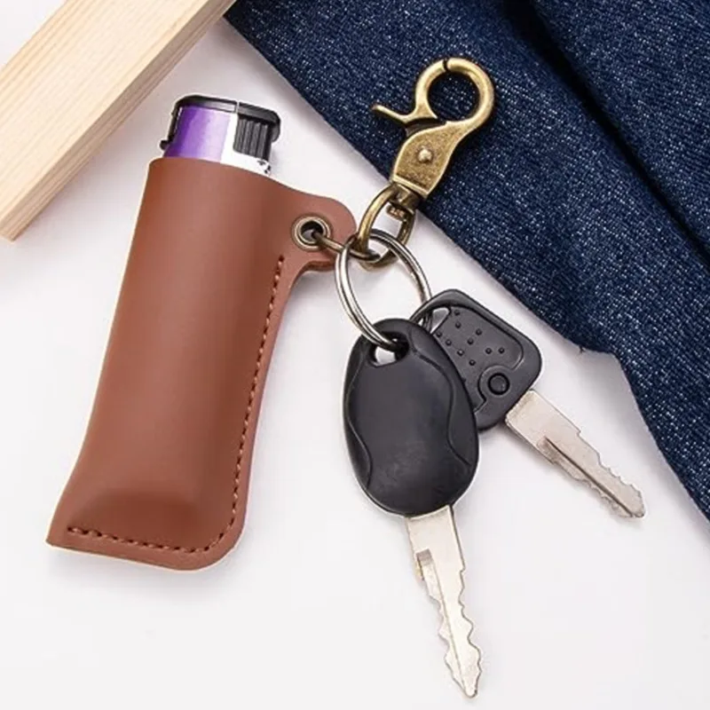 ‌Lighter Holder Pouch - EDC Organizer with Lobster Clasp for Belt/Bag/Keys (Compact Protective Case for Outdoor Essentials)