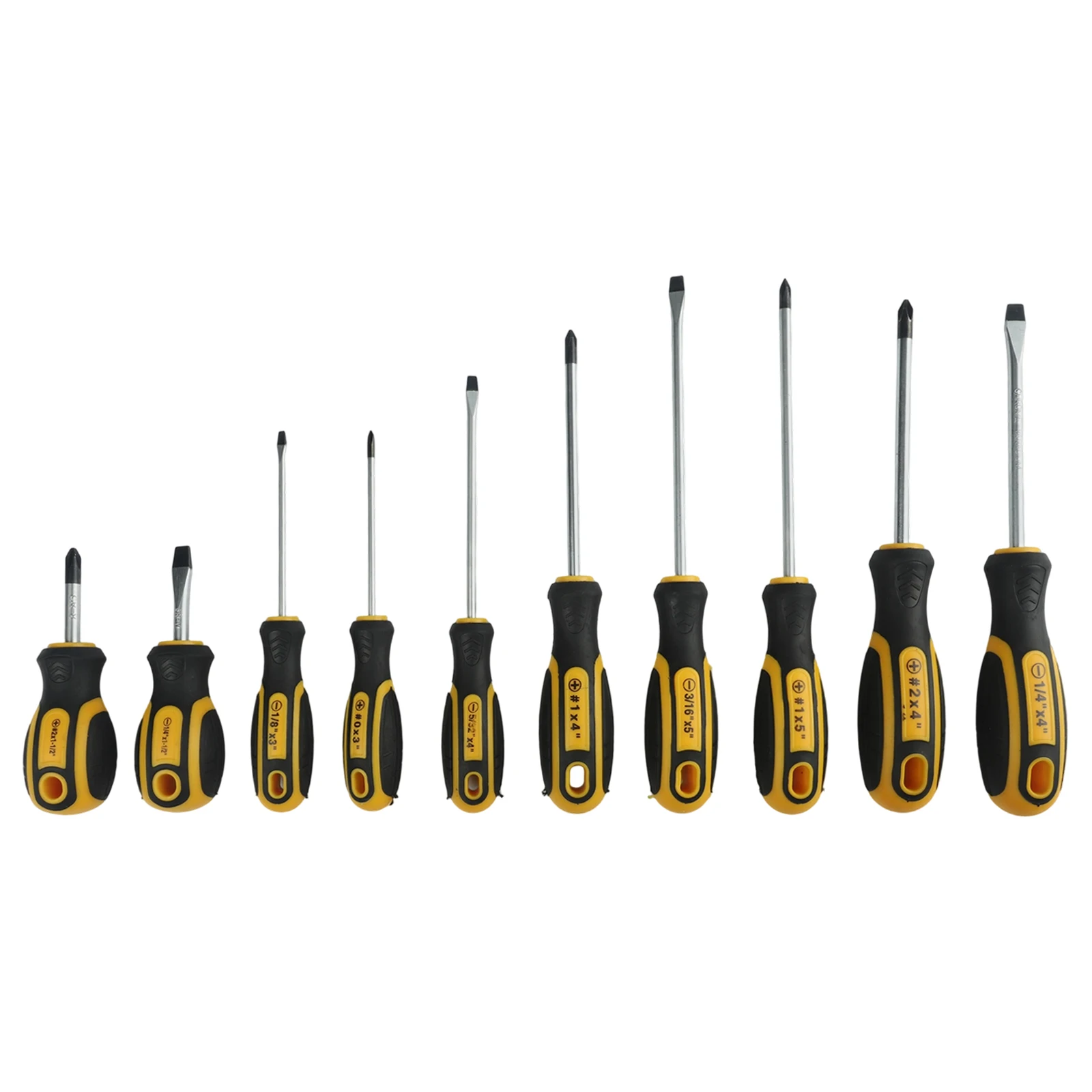 

10 Piece Magnetic Screwdriver Set with Ergonomic Rubber Handle for Efficient Household and Professional Repairs