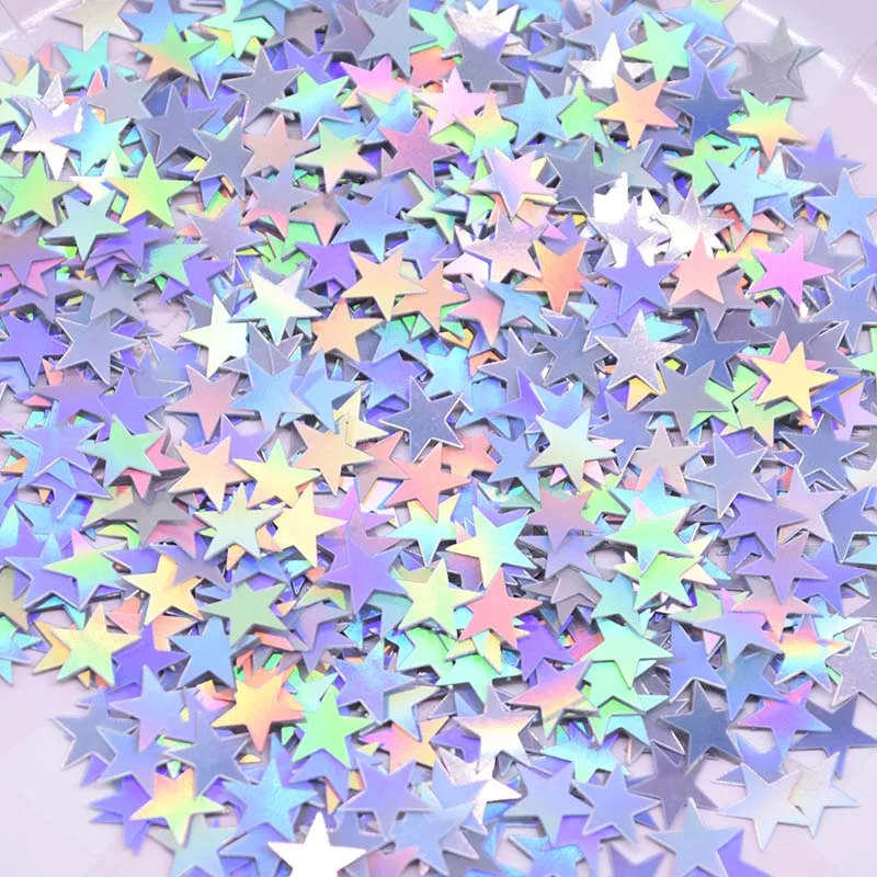 6/10mm Star Confetti Glitter Acrylic Stars Sequin Sprinkles for Wedding Birthday Party Table Decoration Confetti Balloon Filling