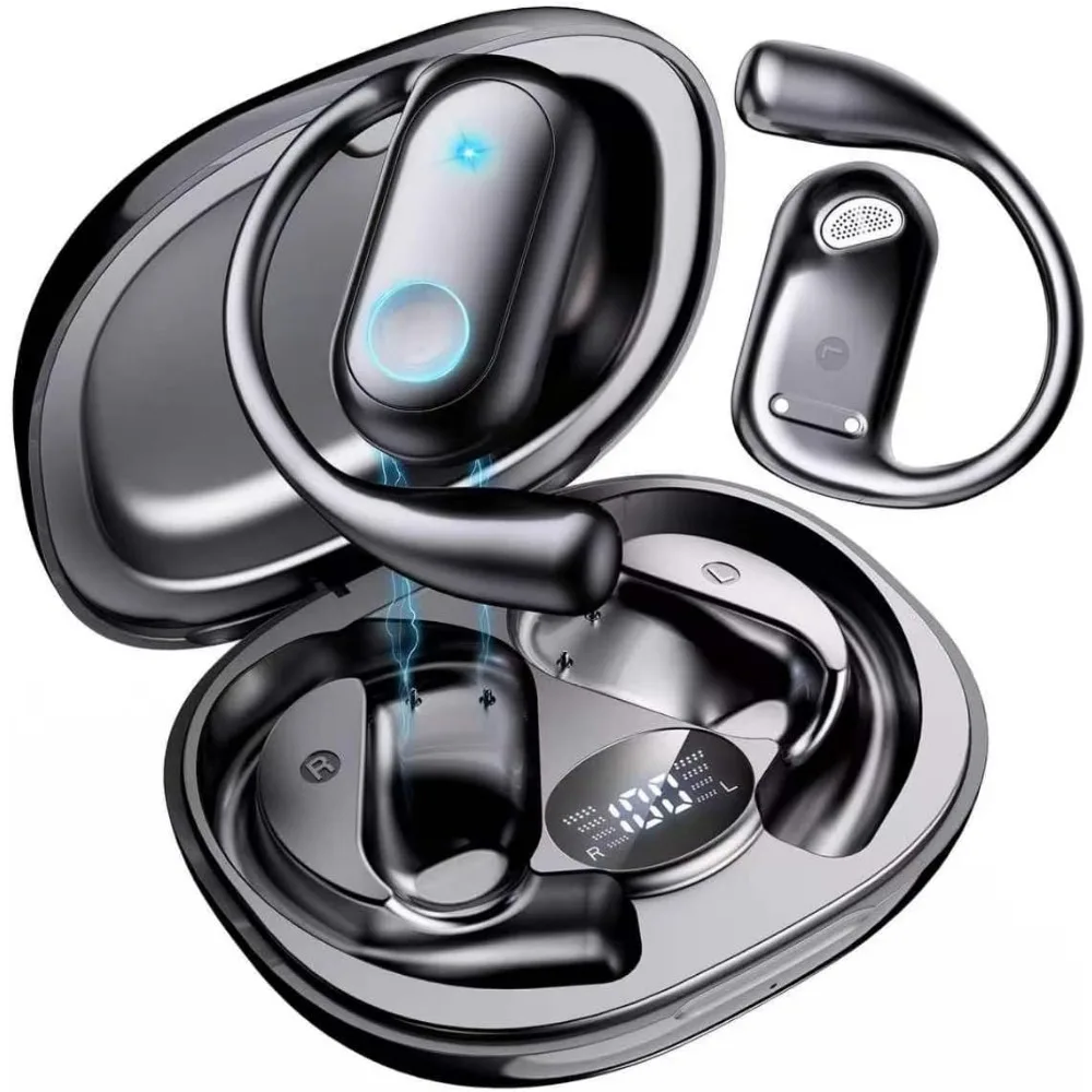 Fones de ouvido sem fio Bluetooth com tradução multilíngue em tempo real - 164 idiomas, 80 horas de duração da bateria