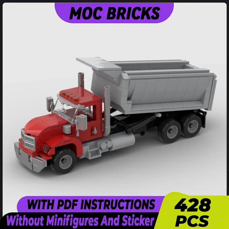 

City Transportation Vehicle Model Moc Building Bricks Dump Truck Technology Modular Blocks Gift Christmas Toys DIY Sets Assembly