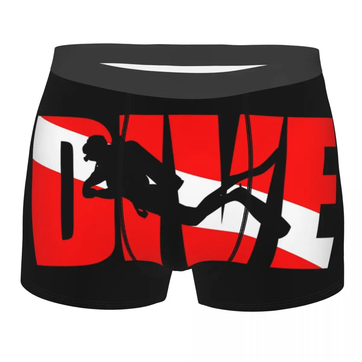 Custom Dive Diver Scuba Diving Underwear Men Sexy Print Customized Boxer Shorts Panties