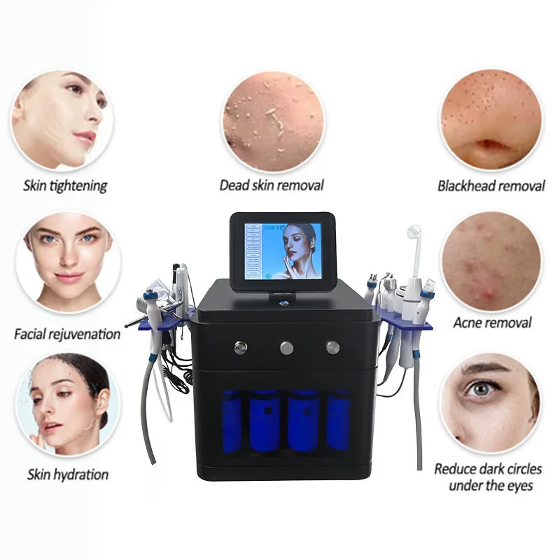 Nuovo 14 In 1 Idro Ossigeno Macchina Per Microdermoabrasione Facciale Idrodermoabrasione Aqua Peel Rimozione di Comedone Cura Della Pelle Macchina Del Salone