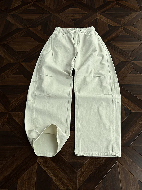 

Loose Straight Leg Jeans Men Women Casual Workwear Pants Vintage American Sle Spring Autumn Comfortable Loose Fit Jeans