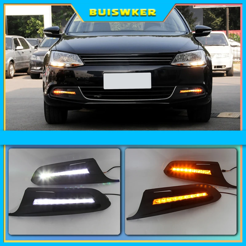 

For Volkswagen VW Jetta Sagitar MK6 2012 2013 2014 car styling driving LED DRL Daytime Running Light Daylight