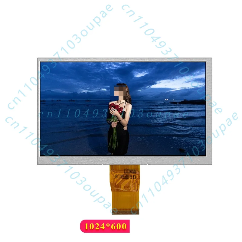 LCD LCD screen 1024 * 600 high definition dot matrix screen IPS full view RGB interface industrial, industrial control