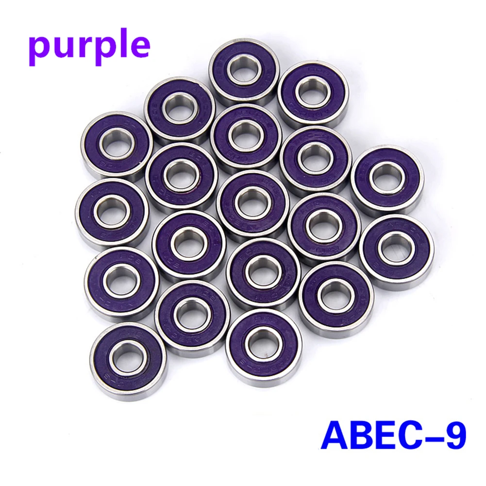 ABEC-7/ABEC-9 608 para monopatín, rodamientos de bolas sellados de acero, 8x22x7mm, duraderos, accesorios para patinete