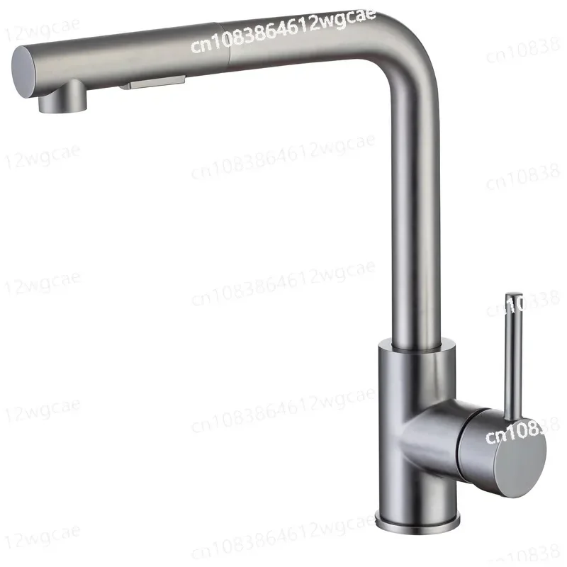 All copper pull-out multifunctional kitchen faucet