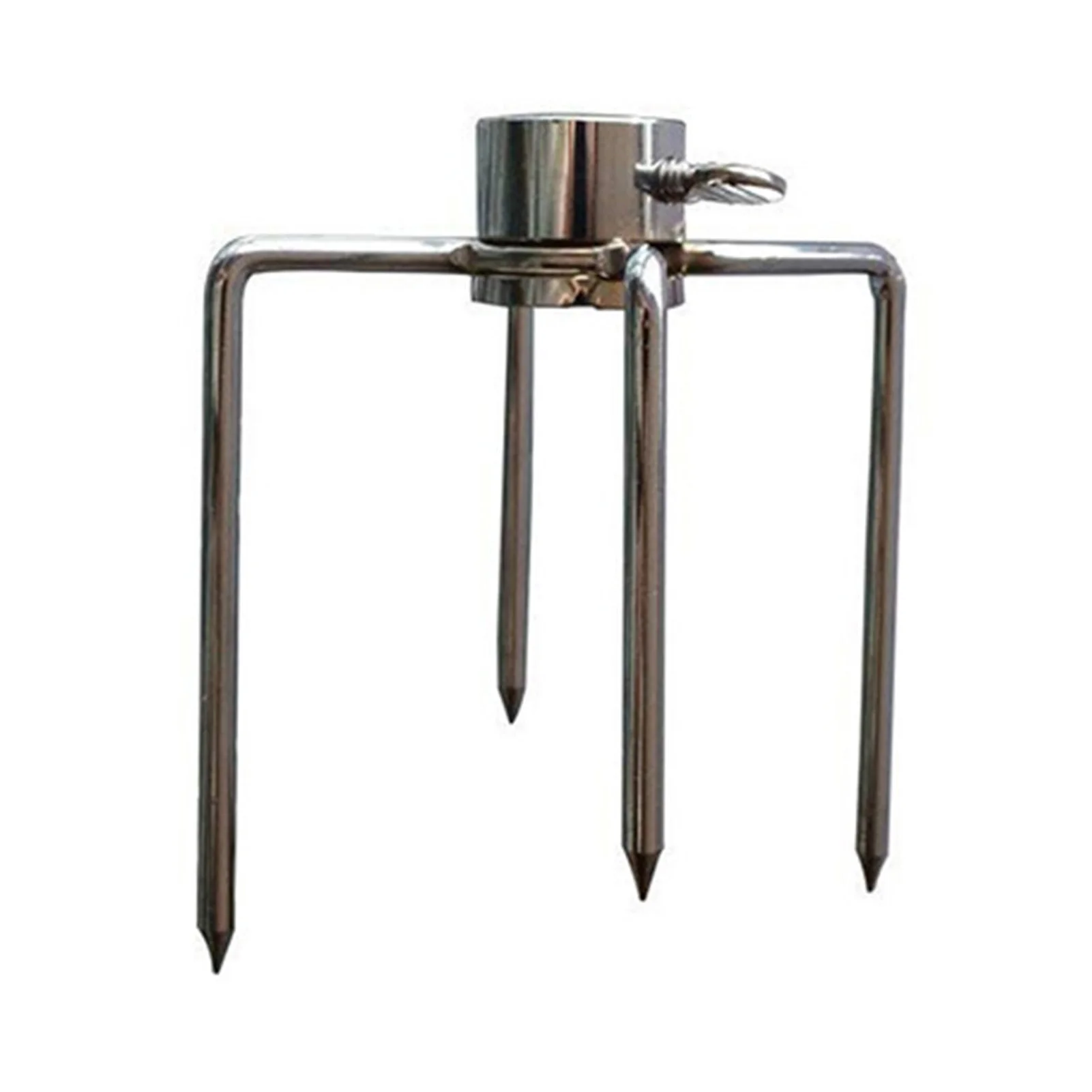 Metal Rotisserie Meat Forks with 4 Prongs Rotisserie Fork Fit Round and Square Spit Rods