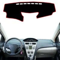 Cubierta protectora para salpicadero de coche, alfombrilla para Toyota Vios, Yaris, Belta, Soluna, XP90, 2008, 2009-2013