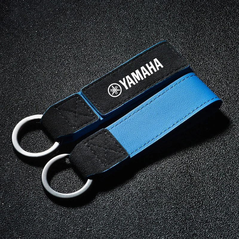 Leather Motorcycle Remote Key Chain Keychain Holder For Yamaha R1 R3 R25 Mt-09 Mt07 Fazer Fz6 Xj6 R15 Auto Keyring Accessories