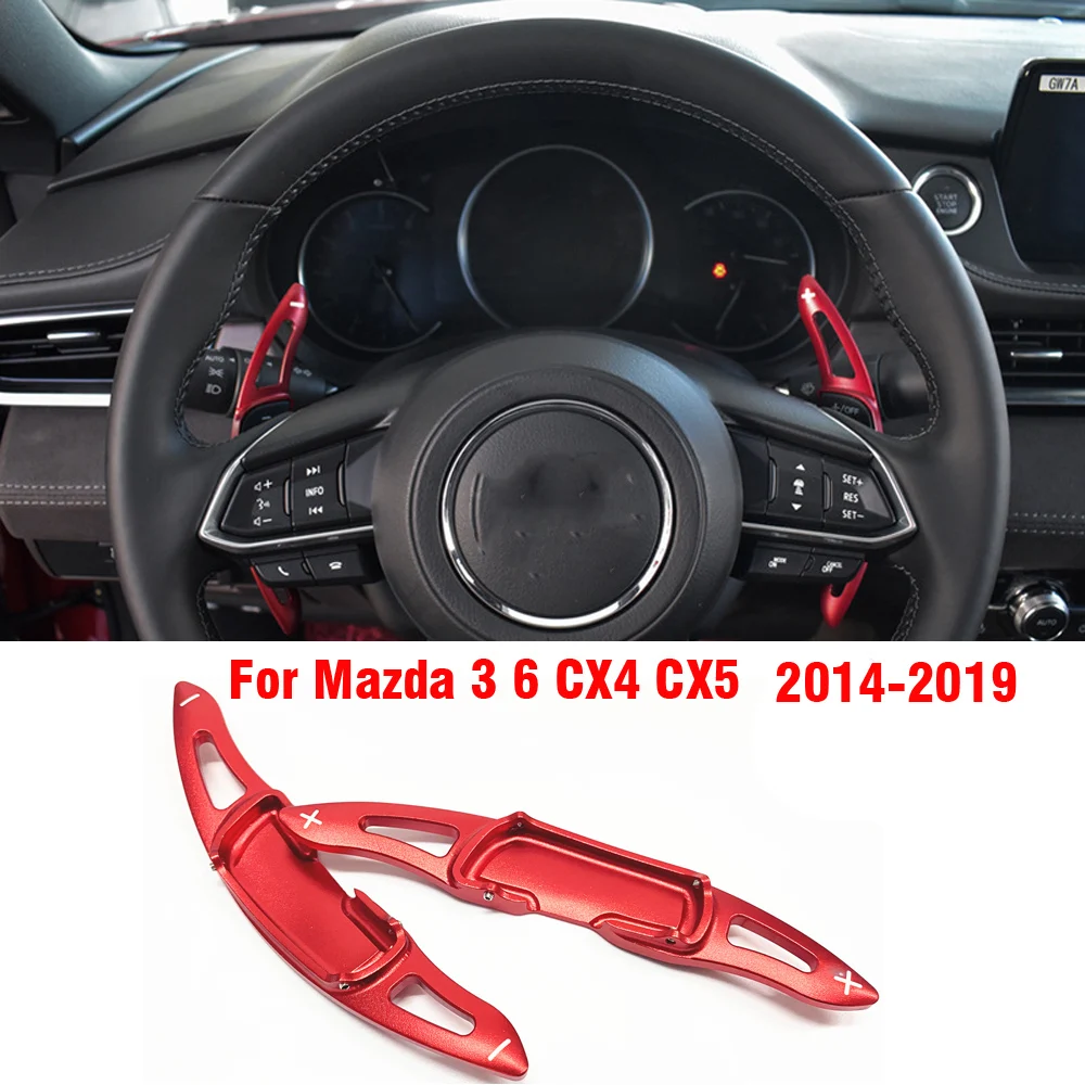 For Mazda 3 6 CX-4 CX4 2013 CX5 CX-5 2016 2017 2018 & Atenza Axela 2014-2018 Car Steering Wheel Shift Paddle Extension Shifter