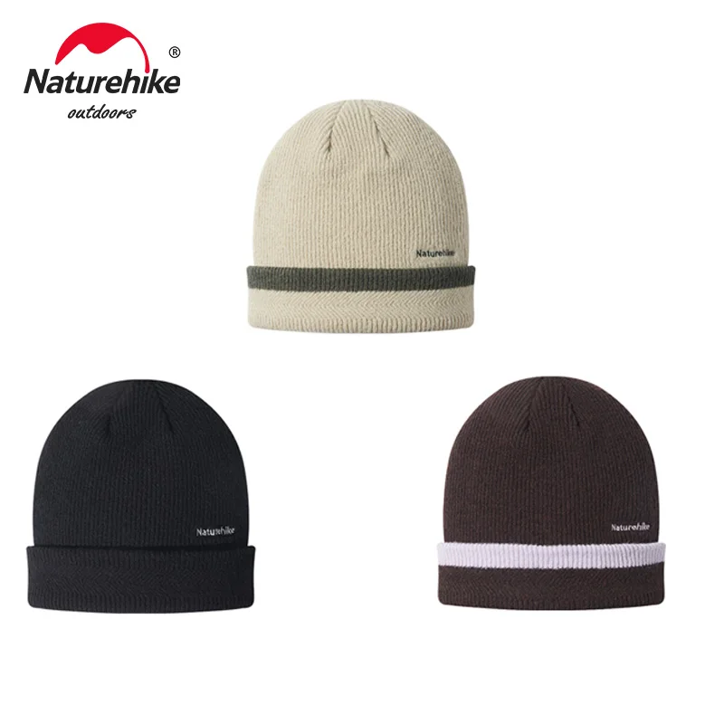 

Naturehike шерстяная вязаная шапка с широкими полями унисекс, уличная зимняя теплая теплая шапка для пешего туризма, альпинизма, верховой езды, для мужчин и женщин, антистатическая ветрозащитная