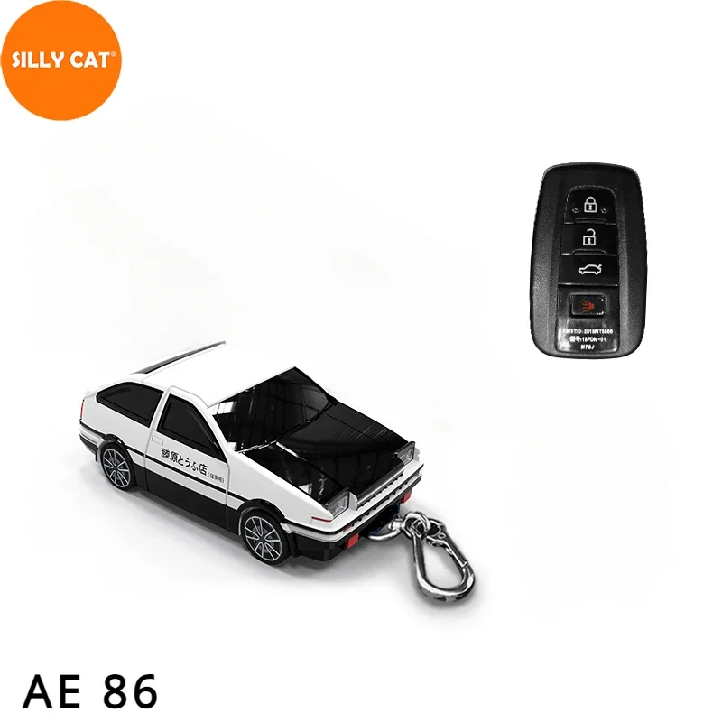 

Car Shape Model Car Key Fob Case Cover Shell Suit For TOYOTA AE86 CAMRY V7 VA7 VH7 CHR COROLLA RAV 4 PRADO AVALON Key Fob Cover