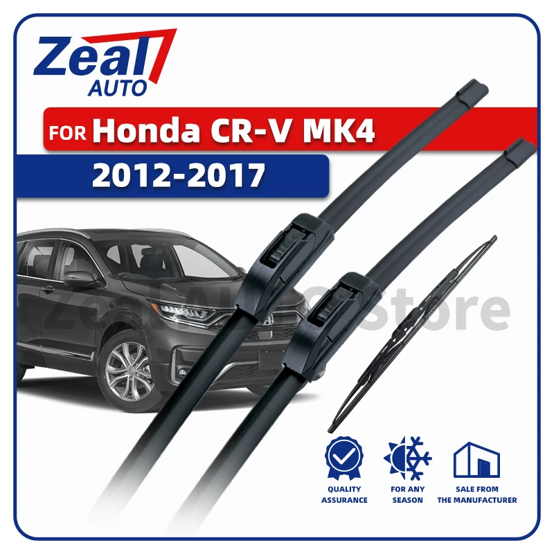 

Передние и задние щетки стеклоочистителя с левым рулем для Honda CR-V MK4 2012-2017 2013 2014 2015 2016, лобовое стекло 26 "16" 13 "щетки, аксессуары
