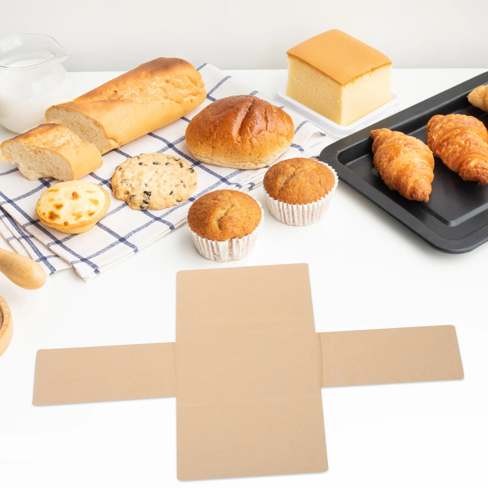 

100Pcs Parchment Paper for Baking 39x34cm Disposable Non Stick Baking Liners Oil Resistant for Cakes Cookies Bread Sourdough