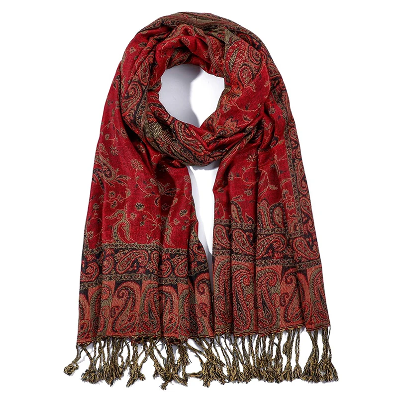 

Этническая вышивка пейсли, вискозный хиджаб, ретро кешью, хлопок, пашмина, женский шарф, женские элегантные шали, тюрбан, платок