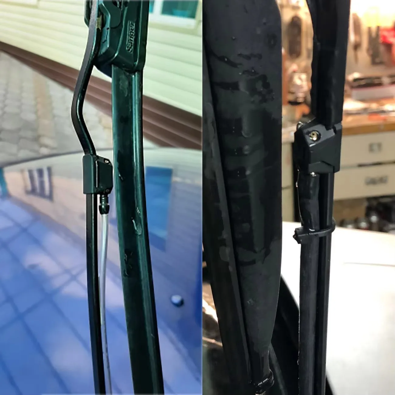 2 peças montadas em bicos de arruela de para-brisa de carro com braço de 8/9mm para Mercedes Benz Vito 638 639 W638 W639 W447 Viano V-Class Sprinter