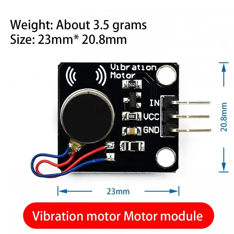 5V Vibrating Vibration Motor Module High and Low Level Vibration Mini Motor Module for Arduino