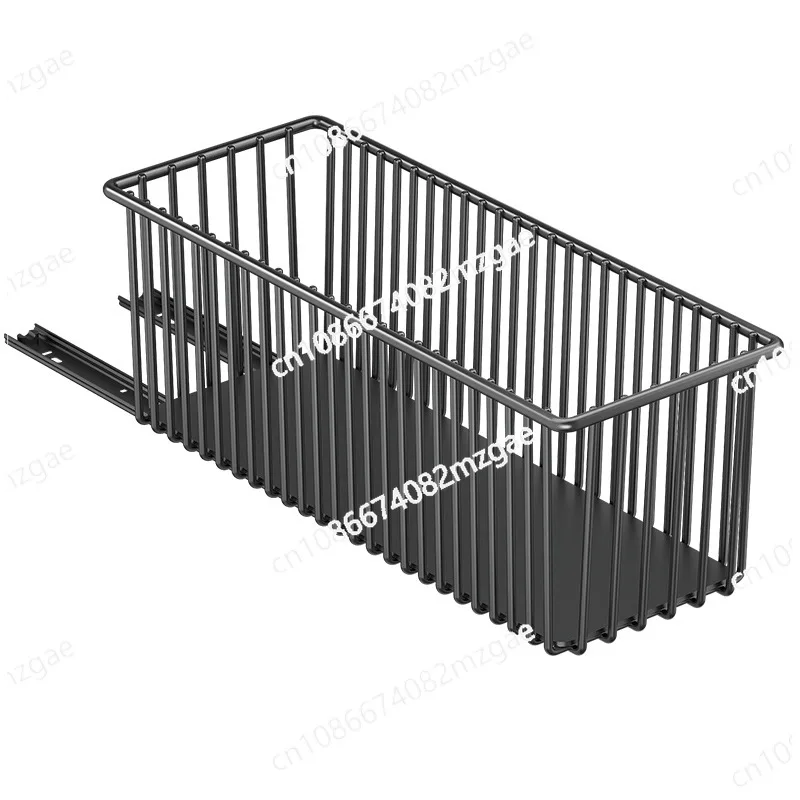 

Kitchen pull-out rack cabinet layered storage basket