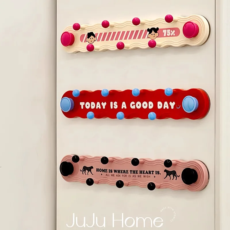 Kawaii موضة قوية شفط كأس السنانير فراغ قابلة لإعادة الاستخدام الباب جدار السنانير الثقيلة خطاف ملابس Traceless خطاف ملابس لطيف