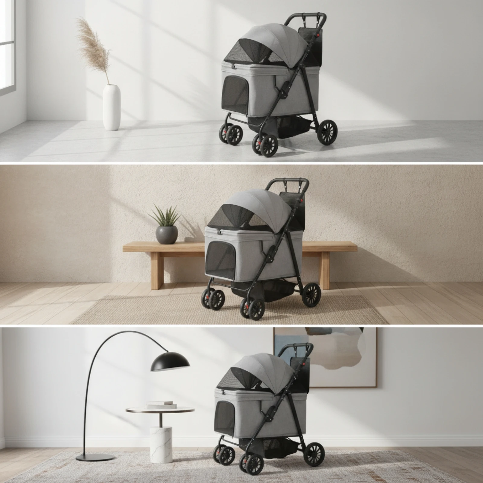Коляска для животных с сетчаты – обзор и цена Pet Stroller Carrier