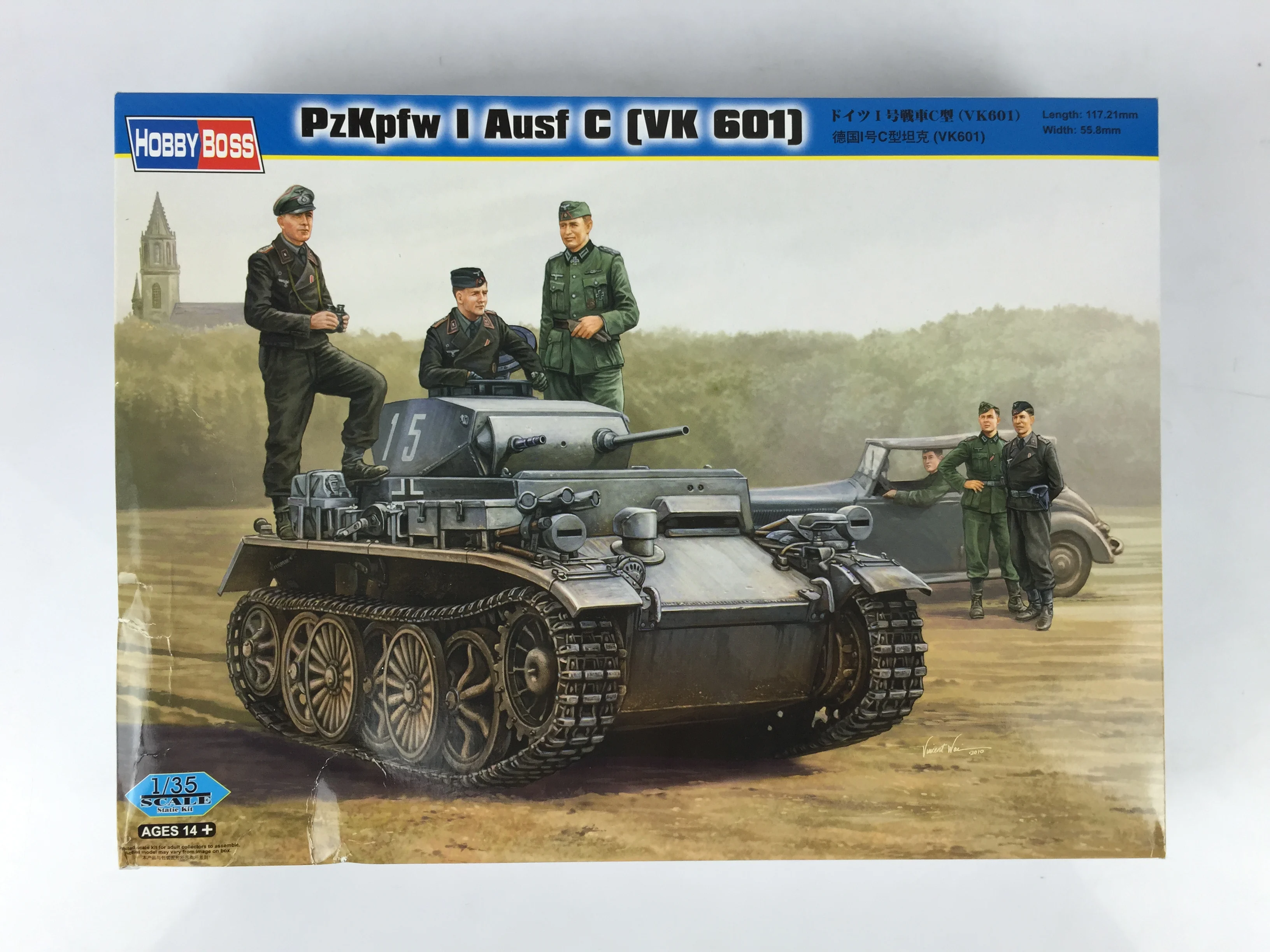 

Hobby Boss 82431 1/35 German PzKpfw I Ausf C (VK 601) Tank Model Kit Armored Car TH06442-SMT6