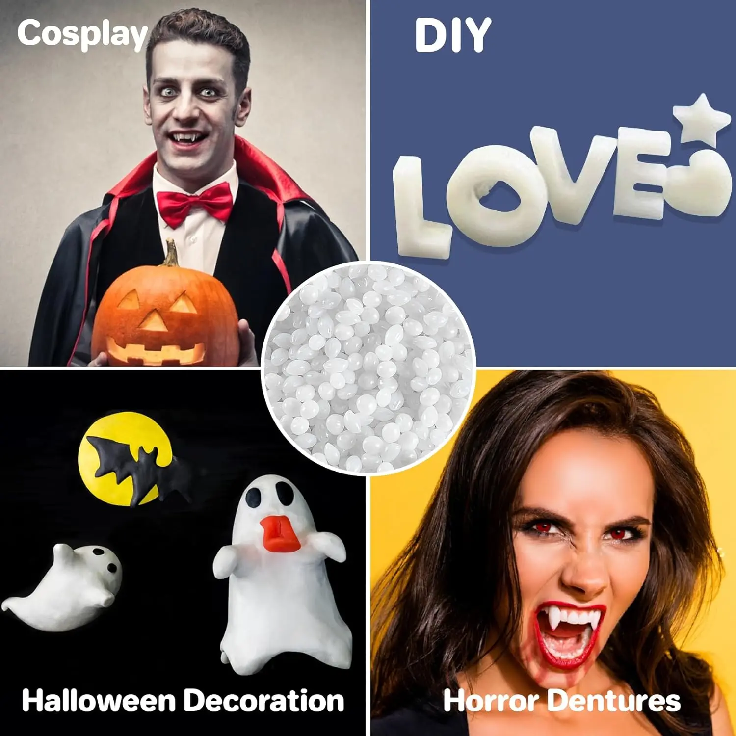 เรซิ่นขึ้นรูป - ของตกแต่งฟันชั่วคราวสำหรับงานปาร์ตี้, ซ่อมแซมแบบจำลองด้วยเรซิ่น - ทนทานและนำกลับมาใช้ใหม่ได้ ความแข็งสูง, งาน DIY