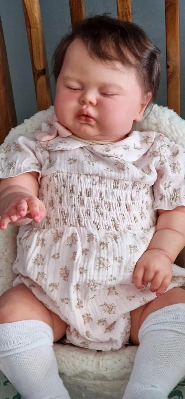 ตุ๊กตาเด็กเกิดใหม่ขนาด 24 นิ้ว รุ่นพิคเคิล ผมปลูกด้วยมือ ตัวทำจากผ้าเนื้อนุ่ม น่ากอดเหมือนจริง สำหรับเด็ก เป็นของขวัญ ของเล่นกอด ​