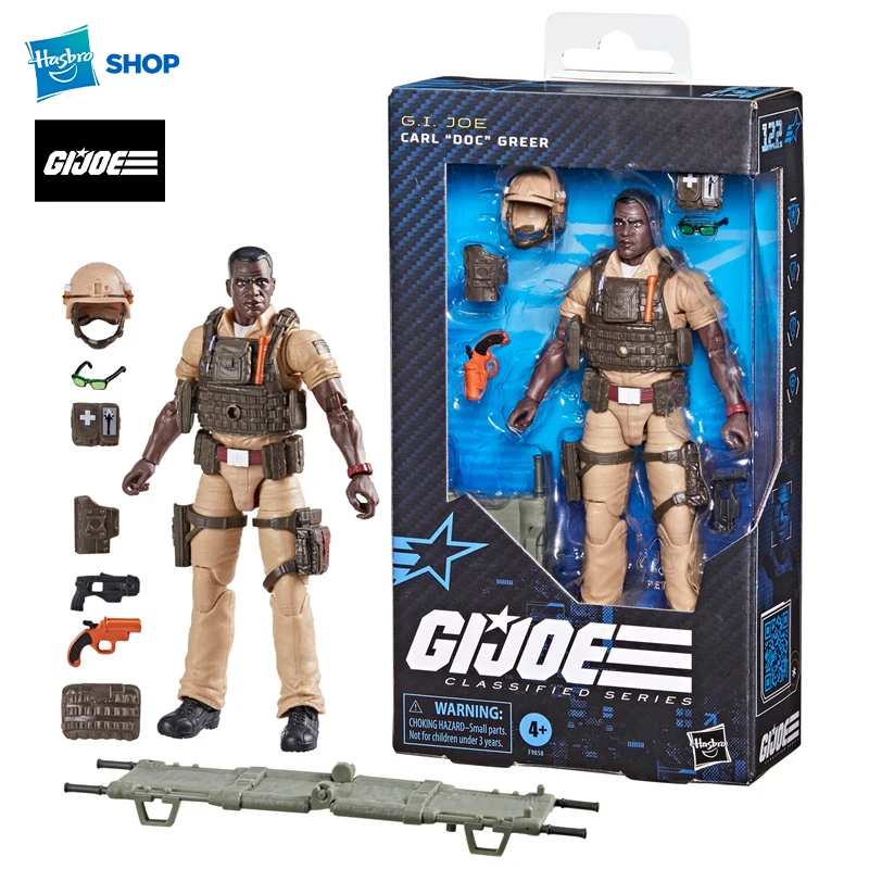 

Hasbro G.I. Joe Classified Series #122, Carl "Doc" Greer Action Figure Model Boy Birthday Gift Original