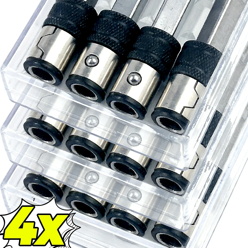 

Dual Use Sleeve Extension Rod Batch Head 1/4" Hex To Square Drive Socket Drill Bit Converter Switch DIY Adapter Conversion Tool