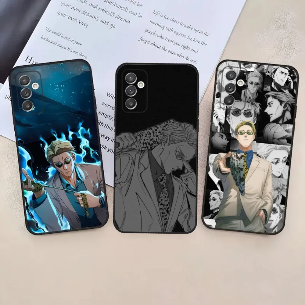 

Kento Nanami J-Jujutsu K-Kaisen Phone Case For Samsung S24,23,22,30,21,10,9,Ultra,Plus,Lite,FE,5G Black Soft Case