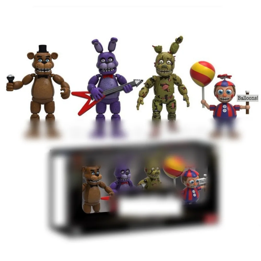 Funko Pop Five Nights At Freddy's Action Figures Toy Bonnie Chica Foxy Freddy Joint Mobility Model Doll Periphery Children Gift