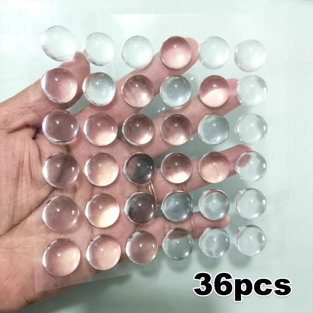 36/72/108 Pcs New 0.62'' Keyboard Stickers Clear Raised Nail Art Typing Sticker Bubbles Keyboards Stickers for Long Nails
