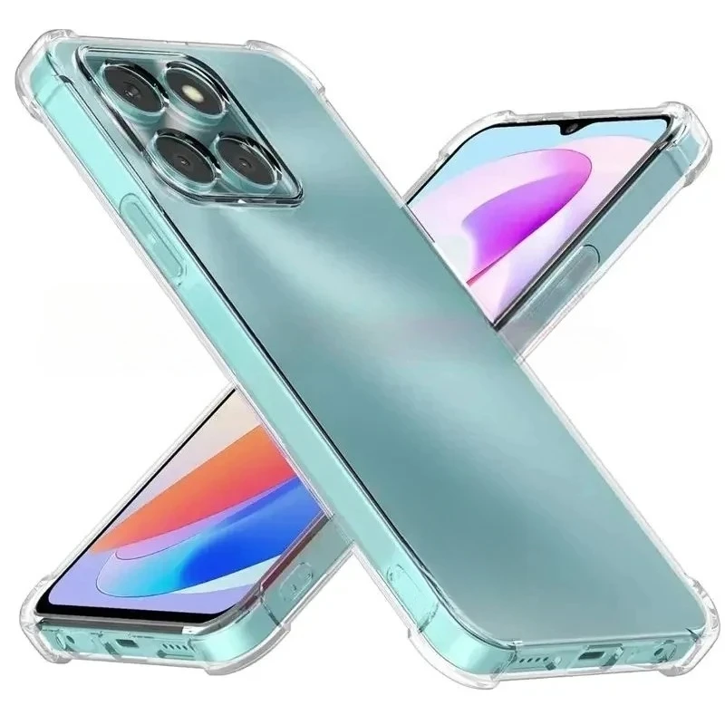 Airbag Soft Silicone Clear Back Case For Huawei Honor 400 Smart 400Smart X7D 4G 5G Transparent TPU Bumper Shockproof Phone Cover