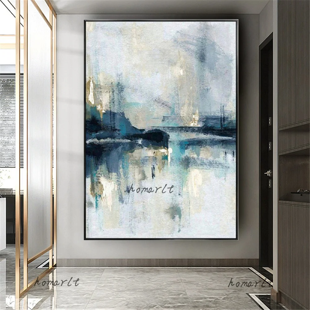 

100% Hand Painted Oil Painting Abstract River Paintings On Canvas Landscape Modern Decoration Home Decoration Paintings Art