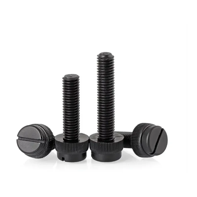 

Circular Slotted Hand Twisted Knurled Screw M3M4M5M6M8 White Black Transparent Nylon PC