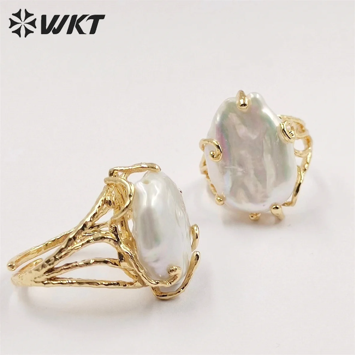 WT-MPR051  WKT 2022 High Quality Ring Pearl Natural Pearl Wedding Celebration Party Gift Hot Design Beautiful