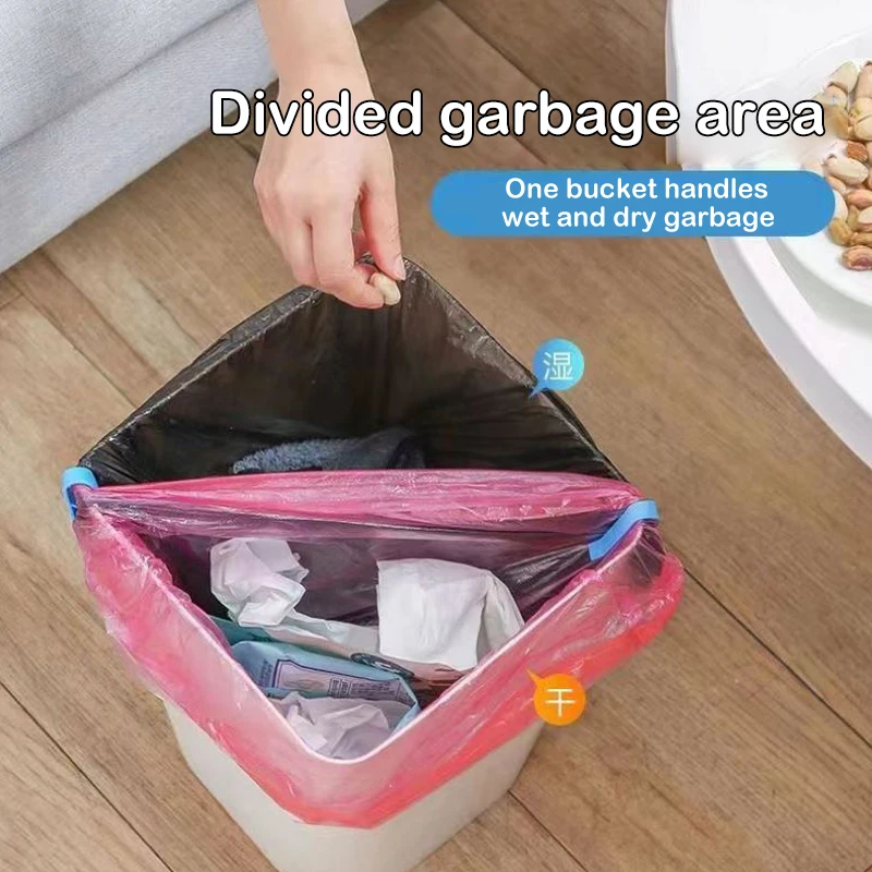 12Pcs Trash Bag Fixed Clip Universal Plastic Garbage Basket Bag Fixed Holder For Bathroom Organizer Home Kitchen Storage Clamp