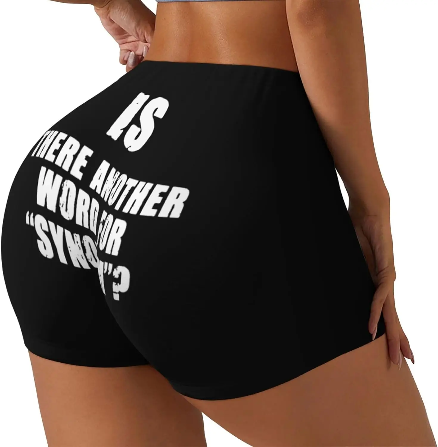 هل هناك كلمة أخرى للمرادف شورت عالي الخصر للتمرين للنساء، شورت رياضي للجري والبيلاتيس واليوجا #2