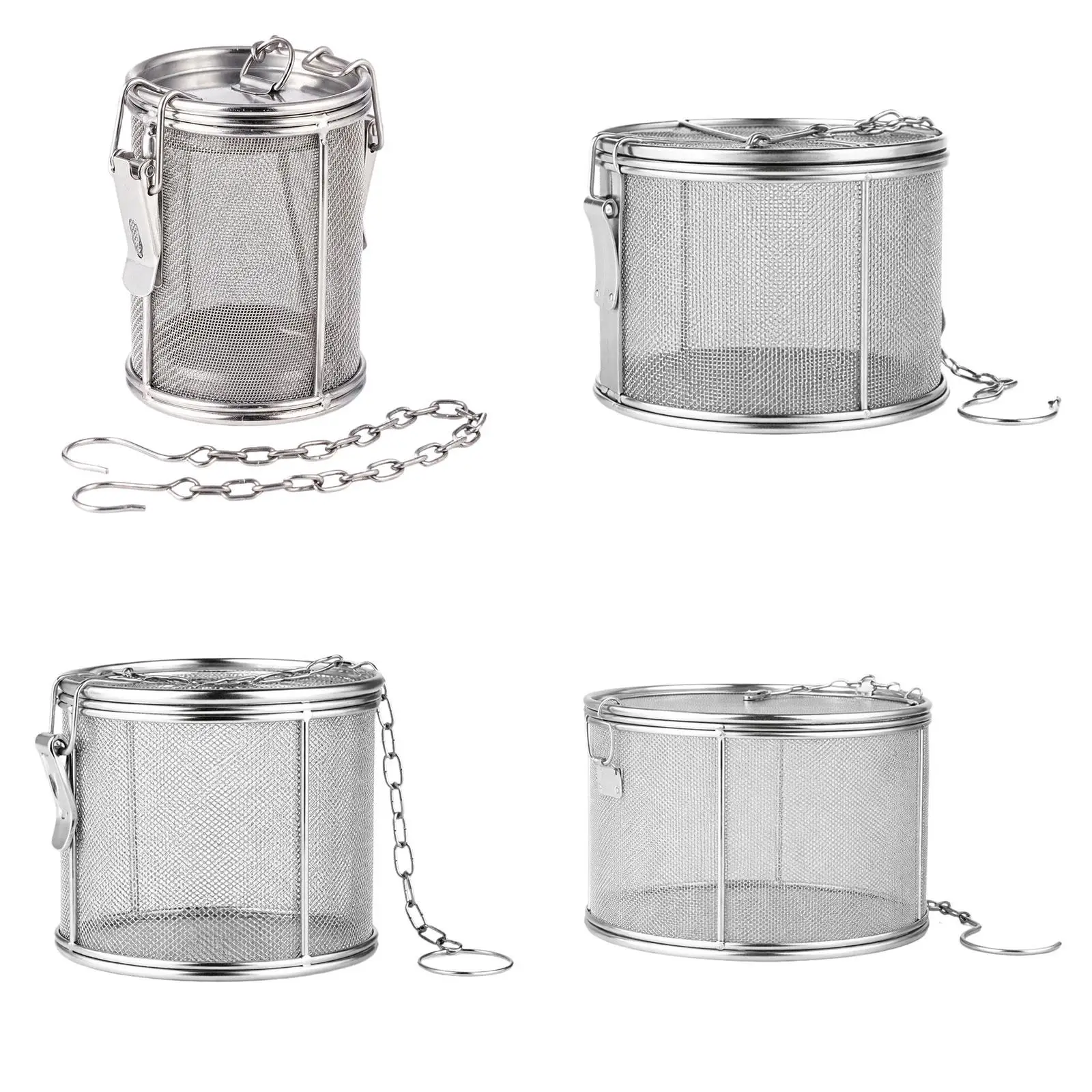 Fine Mesh Stainless Steel Spice Strainer Compact Tea Infuser Basket for Soup Broth Braised Dishes