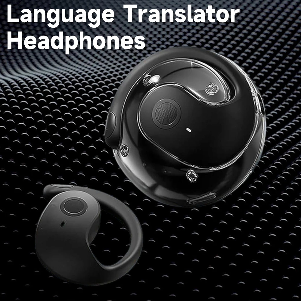 New Smart Language Translator Headphones Supports 114 Languages Real Time Translation Earbuds Bluetooth 5.0 for Professionals