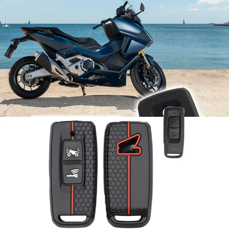 Suitable For Honda Motorcycle Pcx160 SH300 NS110R Click150 Vario Silicone Remote Control Key Cover Shell Key Sleeve Accessories.